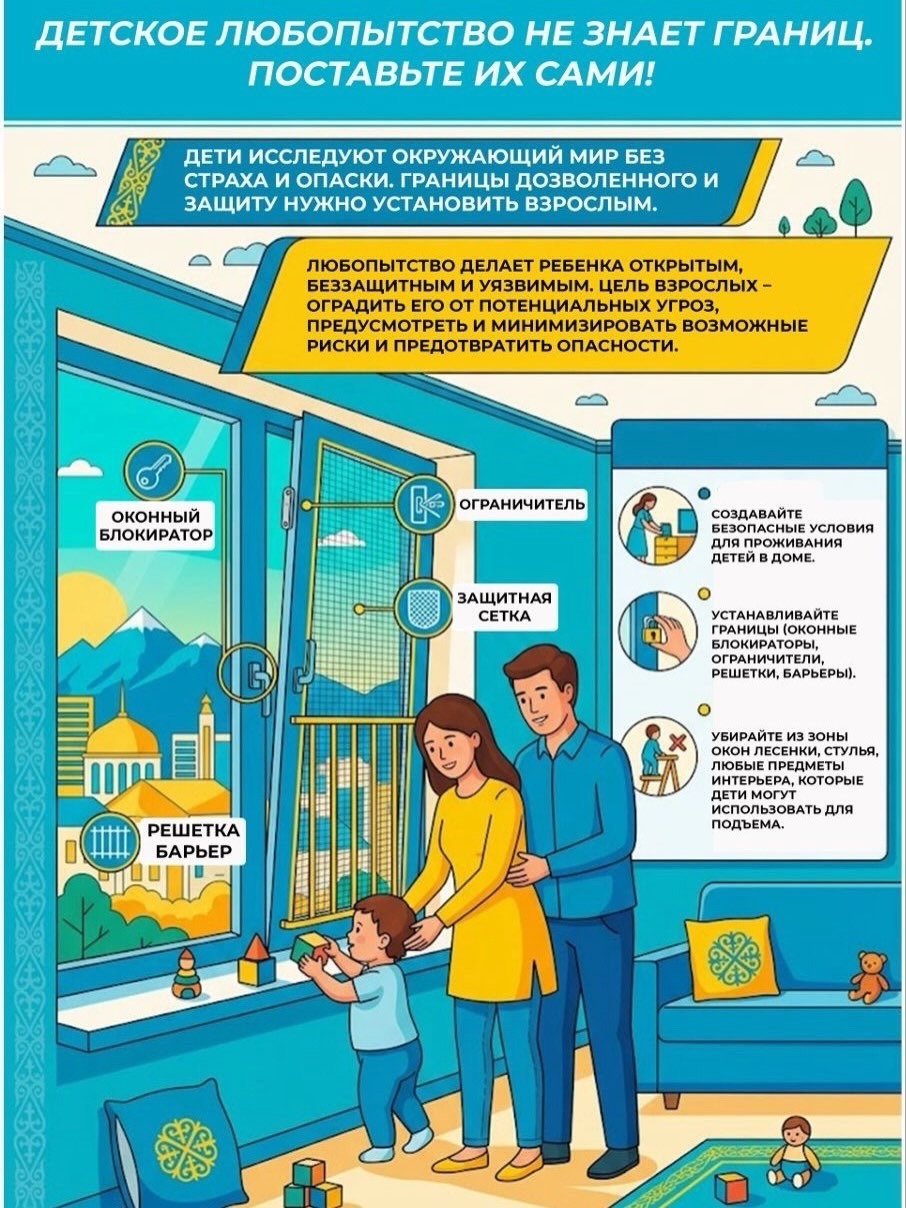 Правила безопасности на летних каникулах. Безопасные окна. 